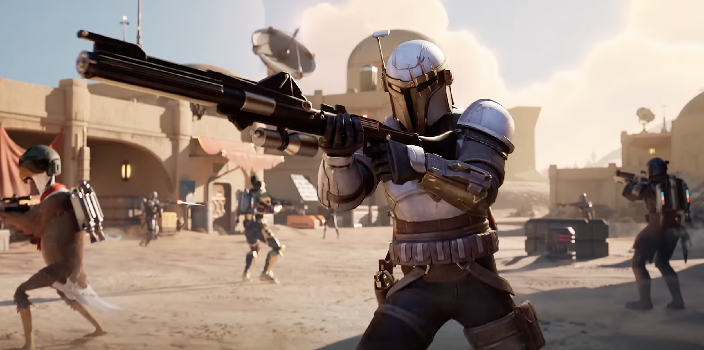 Screenshot from Fortnite Star Wars Galactic Battle trailer.